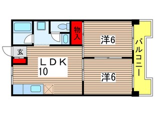 城山コーポの物件間取画像